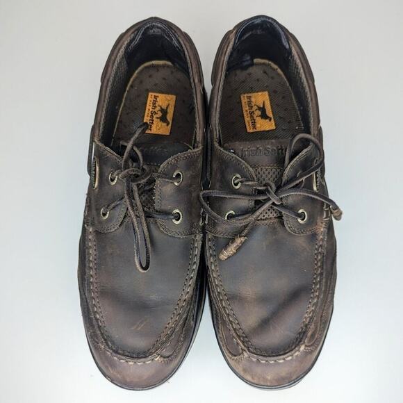 Irish Setter Red Wing Brown leather shoes deck boat oxford lace up size 11.5 - Picture 2 of 9